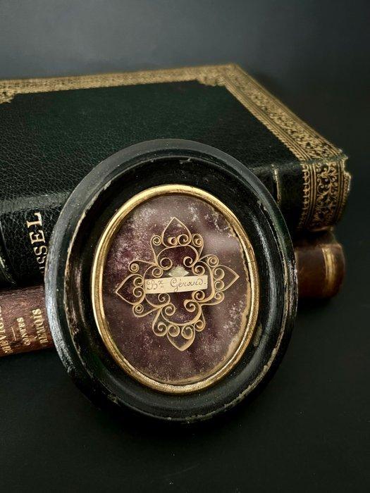 Reliekhouder - Glas, Hout - 1800-1850 - Reliek van, Antiek en Kunst, Kunst | Niet-Westerse kunst