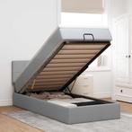 vidaXL Bed poef met matras en LEDs stof 80x200 cm, Huis en Inrichting, Slaapkamer | Bedden, Verzenden, Nieuw