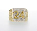Ring Geel goud Diamant  (Natuurlijk) - Diamant, Handtassen en Accessoires, Edelstenen, Nieuw