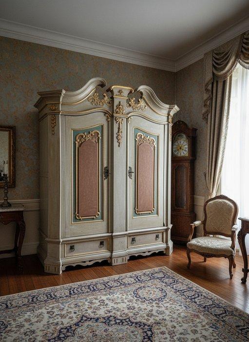 Kleerkast - Polychroom hout - kast, Antiek en Kunst, Antiek | Meubels | Stoelen en Sofa's