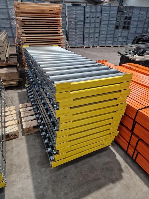 Rolplateau voor pushback palletstelling 2500x855x90, Zakelijke goederen, Kantoor en Winkelinrichting | Magazijn, Stelling en Opslag