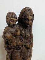 Beeld, Maria met jezus - 55 cm - Hout, Antiek en Kunst