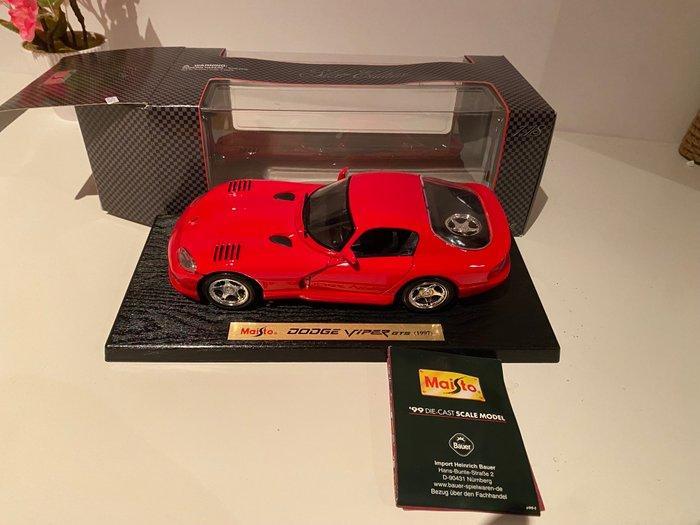 Maisto 1:18 - Modelauto - Dodge Viper GTS - Silver edition, Hobby & Loisirs créatifs, Voitures miniatures | 1:5 à 1:12