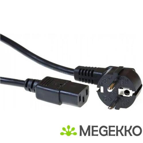 ACT Netsnoer CEE 7/7 male (haaks) - C13 zwart 4 m, Computers en Software, Overige Computers en Software, Nieuw, Verzenden