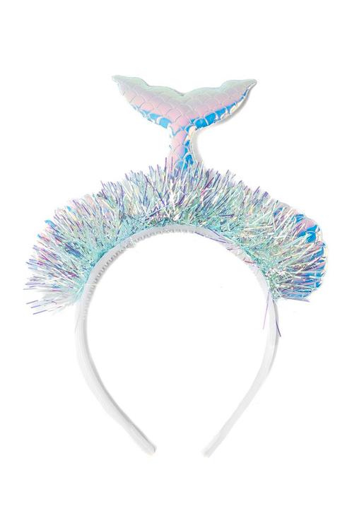 Haarband Zeemeermin Blauw Diadeem Schelpen Irridescent Glitt, Kleding | Dames, Carnavalskleding en Feestkleding, Nieuw, Ophalen of Verzenden