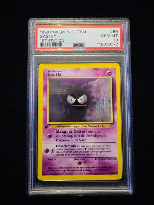 Pokémon - 1 Graded card - Gastly #50 First edition, Foil -, Hobby en Vrije tijd, Verzamelkaartspellen | Pokémon