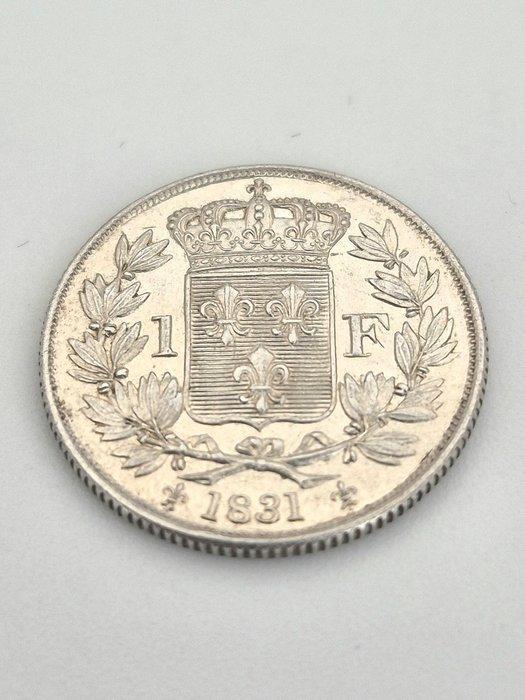 Frankrijk. Henri V (prétendant). 1 Franc 1831 (Zonder, Postzegels en Munten, Munten | Europa | Euromunten