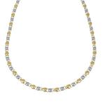 Halsketting - 18 karaat Geel goud, Witgoud, Handtassen en Accessoires, Nieuw