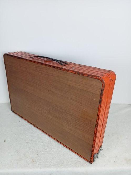 Table ambulante - Acier, formica - Table pliante vintage, Antiek en Kunst, Kunst | Designobjecten