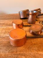 Steelpan (8) - Koper, Messing, IJzer - Lot 8 koperen pannen, Antiek en Kunst