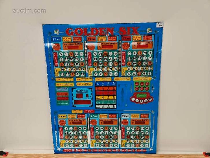 Frontplaat bingo/gokautomaat Wimi Golden Six, Diversen, Overige Diversen, Ophalen