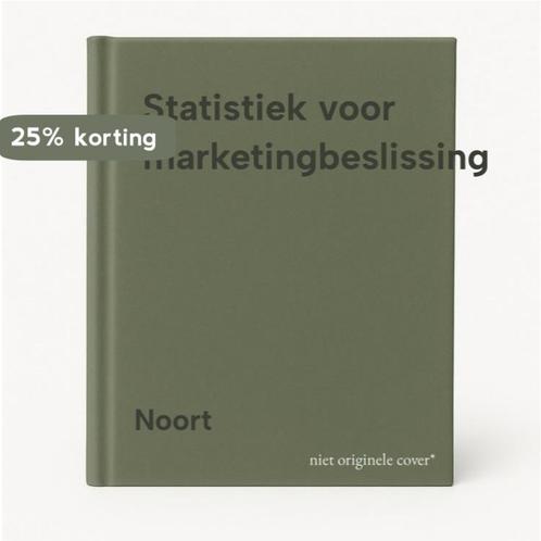 Statistiek voor marketingbeslissing 9789020713510 Noort, Boeken, Schoolboeken, Gelezen, Verzenden