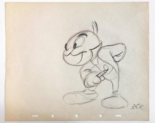 Rare : Jiminy Cricket Originele Animatie Tekeningen +, Verzamelen, Disney