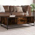 vidaXL Salontafel 100x57x35 cm bewerkt hout en metaal, Huis en Inrichting, Tafels | Salontafels, Verzenden, Nieuw