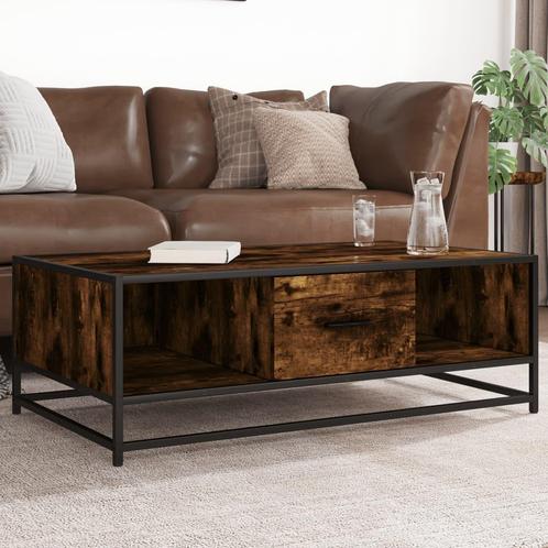 vidaXL Salontafel 100x57x35 cm bewerkt hout en metaal, Huis en Inrichting, Tafels | Salontafels, Nieuw, Verzenden