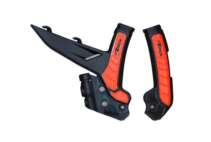 Racetech frame beschermers Zwart / Oranje KTM SX 125/250/300, Motoren, Onderdelen | Overige, Verzenden