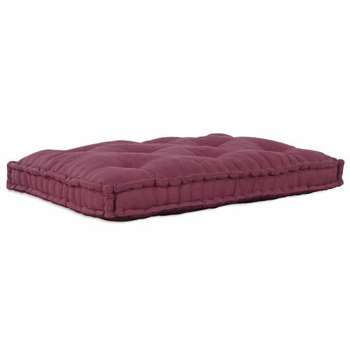 vidaXL Pallet Sofa Kussen Bordeaux Stof, Huis en Inrichting, Woonaccessoires | Kussens, Nieuw, Verzenden