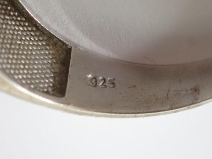 Zilver - Ring - Onyx = Machine Age, Antiquités & Art, Art | Objets design