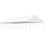 vidaXL Prieel met dak 17,84x5,88x3,75 m polyetheen wit, Verzenden, Nieuw