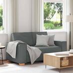 vidaXL 2-zitsbank Donkergrijs 120 cm Stof, Huis en Inrichting, Verzenden, Nieuw