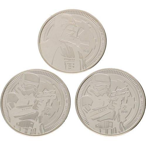 Niue. 2 Dollars 2017/2018 Star Wars, 3x1 Oz (.999), Timbres & Monnaies, Monnaies | Europe | Monnaies non-euro