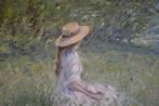 Chris van Dijk (1952) - Impressionist  Au bord de leau à, Antiek en Kunst
