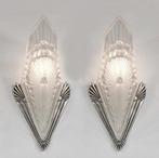 Schneider - a pair of French art deco wall lights - Wandlamp, Antiek en Kunst