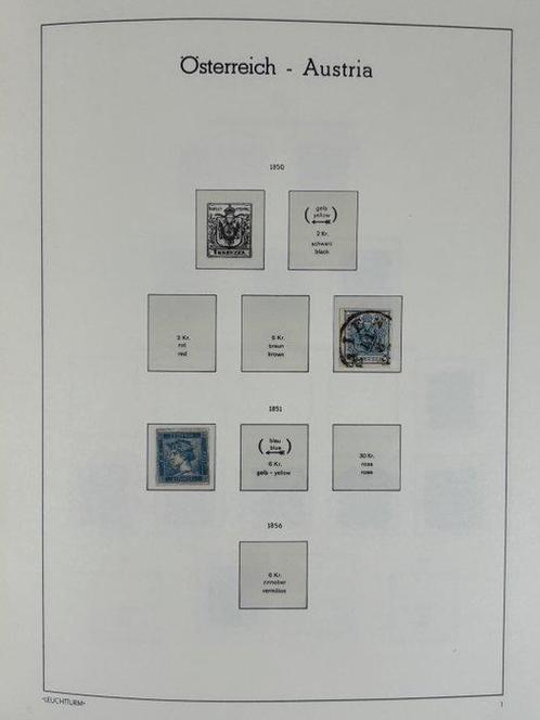 Autriche 1850/1989 - Collection dans 3 albums Leuchtturm de, Postzegels en Munten, Postzegels | Europa | Oostenrijk