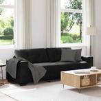 vidaXL 3-zitsbank zwart 180 cm fluweel, Verzenden, Nieuw