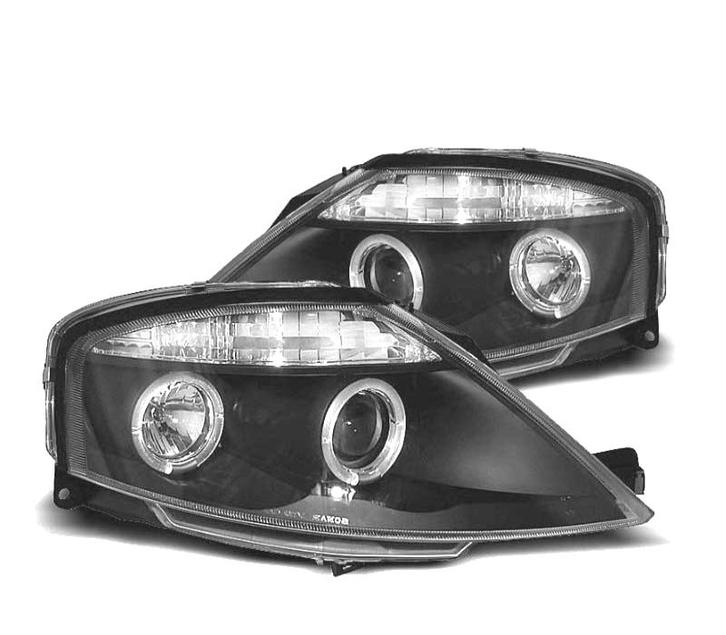 PHARES POUR CITROEN C3 03-09 ANGEL EYES FOND NOIR, Autos : Pièces & Accessoires, Éclairage, Envoi