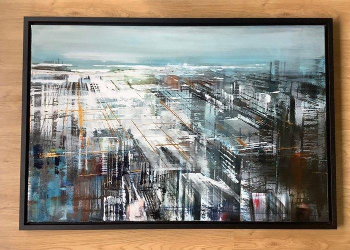 Bianca Prettau (1969) - Winter Sunset, Antiek en Kunst, Kunst | Schilderijen | Modern