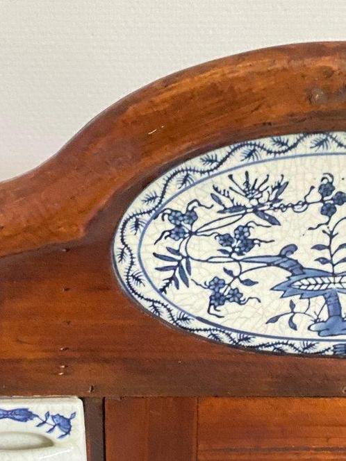 Kruidenrek - Hout, Keramiek - Unieke kruidenkast, Antiek en Kunst, Curiosa en Brocante