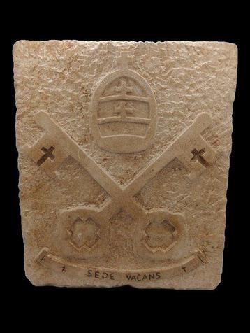 sculptuur, Sigillo Vaticano Sede Vacante - 25 cm -
