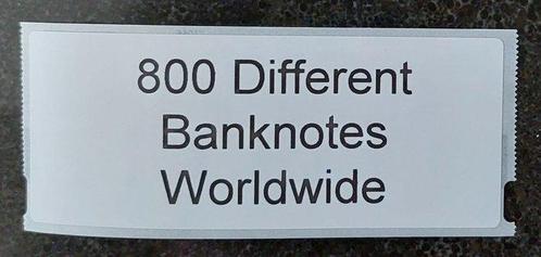 Wereld. - 800 verschillende bankbiljetten uit de gehele, Postzegels en Munten, Munten | Nederland