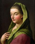 Scuola Francese (XVIII) - Ritratto di dama, Antiek en Kunst, Kunst | Schilderijen | Klassiek