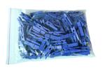 Set van 100 kleine wasknijpers van hout (35 mm, donkerblauw, Verzenden, Nieuw