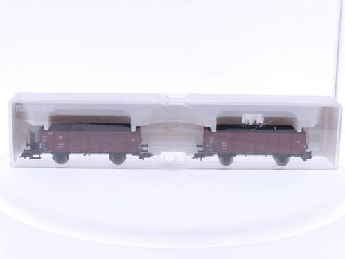 Schaal H0 Fleischmann 82 5215 K set van 2 goederenwagens..., Hobby en Vrije tijd, Modeltreinen | H0, Gelijkstroom, Analoog, Zo goed als nieuw