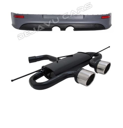 R32 Look Achter Bumper + Sport Uitlaat Systeem voor Volkswag, Auto diversen, Tuning en Styling, Ophalen of Verzenden