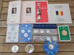 Belgique. Lot van Belgische muntsets + herdenkingsmedailles