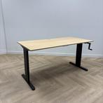 Ergoswiss slingerbureau, 160x80 cm. beuken - zwart, Huis en Inrichting, Gebruikt, Bureau