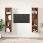 vidaXL Wand TV Kast 4 pcs Oude hout 37 x 37 x 72 cm Bewerkt, Huis en Inrichting, Kasten |Televisiemeubels, Verzenden, Nieuw