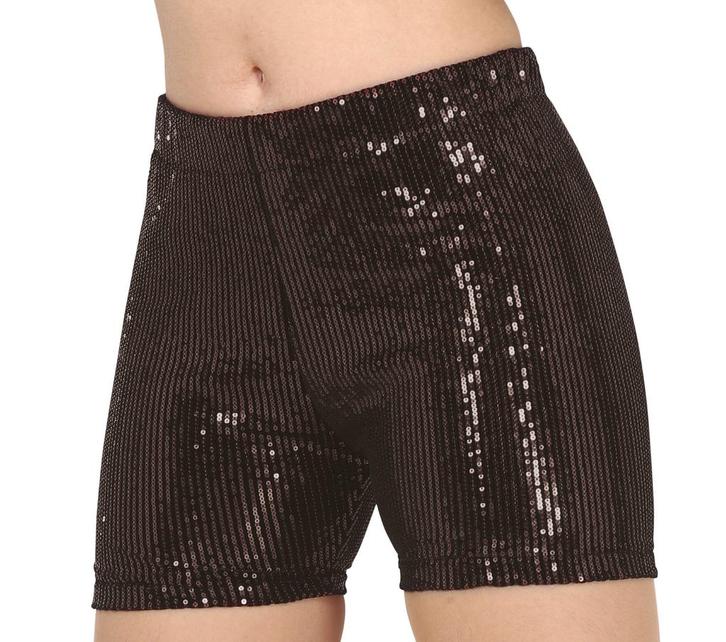 Zwarte Glitter Broek L, Hobby en Vrije tijd, Feestartikelen, Nieuw, Verzenden