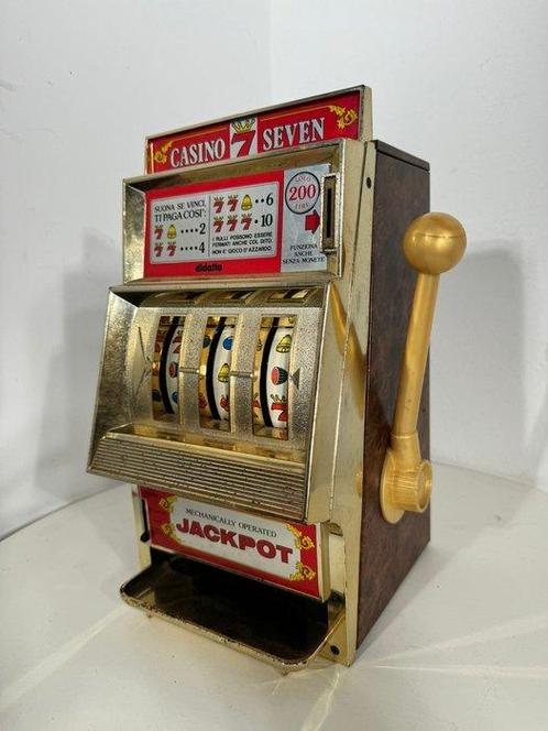 Didatto - Gokautomaat - Casino 7 Seven Jackpot - oude, Antiek en Kunst, Antiek | Wandborden en Tegels