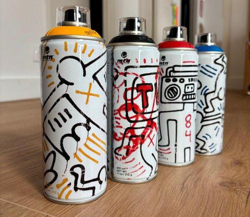 Keith Haring x Montana - Spray Cans, Antiek en Kunst, Kunst | Schilderijen | Modern
