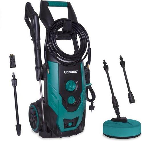 VONROC Hogedrukreiniger – Incl. Accessoires & Reinigingstank, Doe-het-zelf en Bouw, Gereedschap | Overige machines, Ophalen of Verzenden
