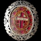 Relikwie - Messing - 1800-1850 - Lignum Crucis Jezus Chris
