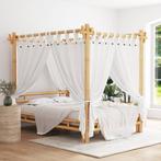 vidaXL Hemelbed 140x200 cm bamboe, Huis en Inrichting, Slaapkamer | Bedden, Verzenden, Nieuw