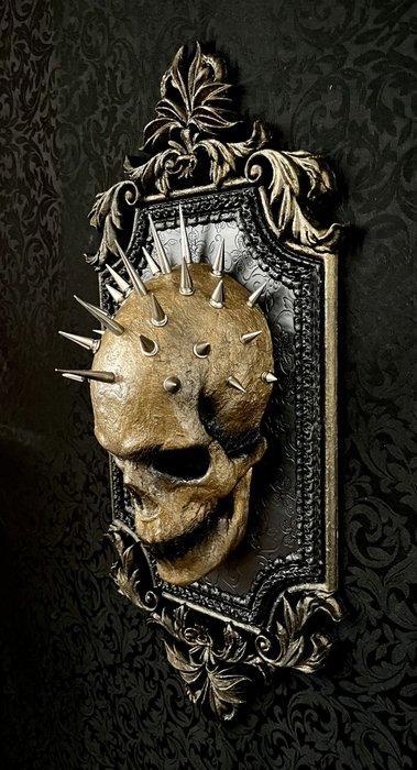 WT Horror Art - Dark Skull Memento Mori, Antiek en Kunst, Kunst | Designobjecten
