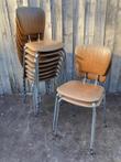 Skaie stoelen met chromé poten uit de jaren 60 ( 10 stuks)