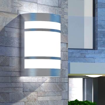 vidaXL Wandlamp voor buiten licht roestvrij staal, Verzenden